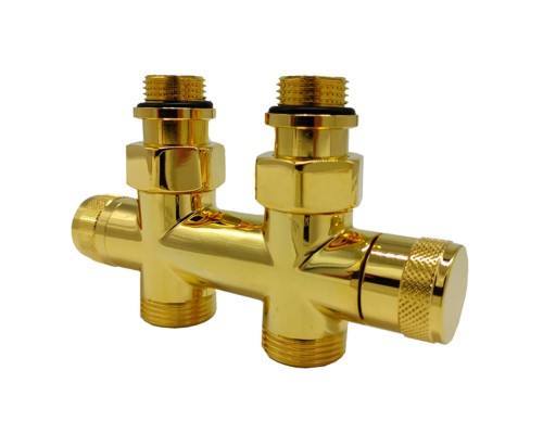 Узел прямой SR Rubinetterie Tondera 50 мм, запорный 1/2”x3/4” Е, цвет золото Узел прямой SR Rubinetterie Tondera 50 мм, запорный 1/2”x3/4” Е, цвет золото