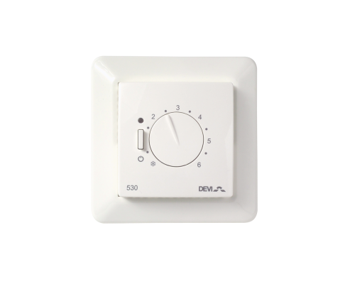Терморегулятор DEVIreg™ D-530 (ELKO) с датчиком пола, 15А Терморегулятор DEVIreg™ D-530 (ELKO) с датчиком пола, 15А