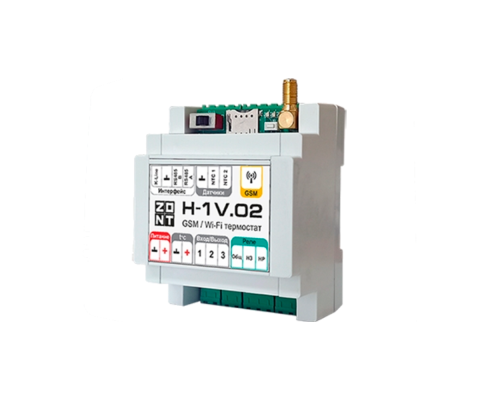 Отопительный GSM / Wi-Fi контроллер ZONT H-1V.02 Отопительный GSM / Wi-Fi контроллер ZONT H-1V.02