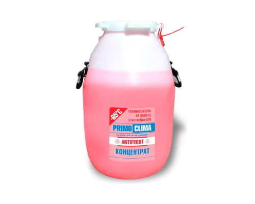 Теплоноситель Primoclima Antifrost концентрат (Этиленгликоль) -65C 50 кг бочка (цвет красный) Теплоноситель Primoclima Antifrost концентрат (Этиленгликоль) -65C 50 кг бочка (цвет красный)