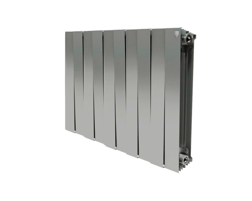Секционный биметаллический радиатор Royal Thermo PianoForte 500, Silver Satin, количество секций 10 Секционный биметаллический радиатор Royal Thermo PianoForte 500, Silver Satin, количество секций 10