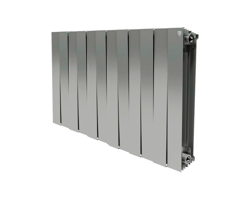 Секционный биметаллический радиатор Royal Thermo PianoForte 500, Silver Satin, количество секций 12 Секционный биметаллический радиатор Royal Thermo PianoForte 500, Silver Satin, количество секций 12