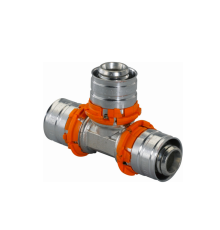 Тройник UPONOR S-PRESS PLUS равнопроходной латунный 25-25-25