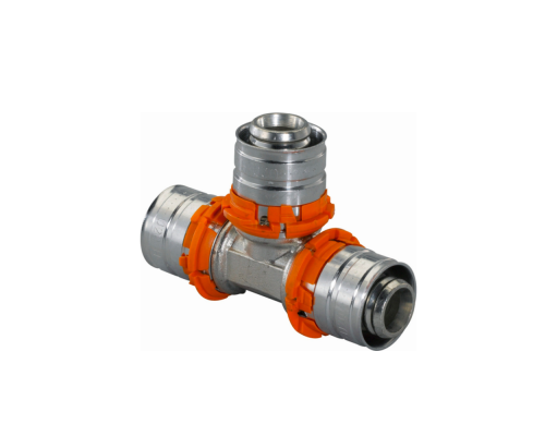 Тройник UPONOR S-PRESS PLUS равнопроходной латунный 25-25-25 Тройник UPONOR S-PRESS PLUS равнопроходной латунный 25-25-25