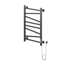 Полотенцесушитель электрический НИКА STEP-4 80/50 (тэн справа) RAL 9005 матовый