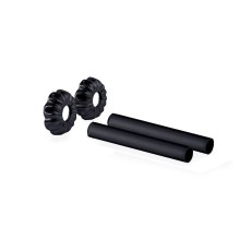 Комплект декоративных трубок SR Rubinetterie Old Style, L160 x Ø18-20-1/2”, цвет чёрный матовый