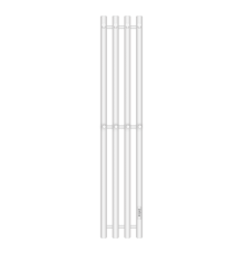 Полотенцесушитель электрический Primoclima Sol R E White 120*18 4