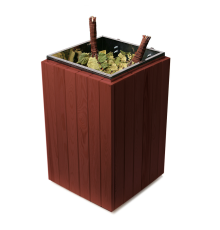 Веникозапарник VVD М 330х250х530, красное дерево (для ПТП и ЭГПП)