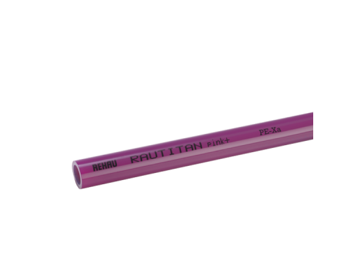 Труба отопительная REHAU Rautitan pink+ 20х2,8мм, бухта 120 м Труба отопительная REHAU Rautitan pink+ 20х2,8мм, бухта 120 м