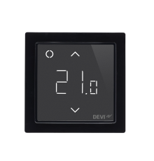 Терморегулятор DEVIreg™ Smart интеллектуальный с Wi-Fi, черный, 16А