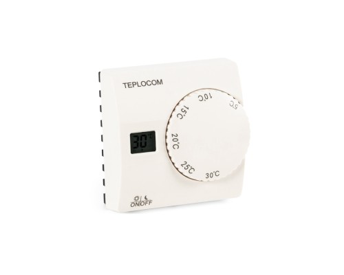 Проводной комнатный термостат TEPLOCOM TS-2AA/8A БАСТИОН