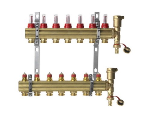 Комплект коллекторов Danfoss FHF-7F set, 7 контуров Комплект коллекторов Danfoss FHF-7F set, 7 контуров
