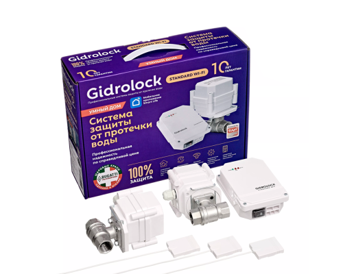 Комплект Gidrolock STANDARD Wi-Fi BUGATTI 3/4 Комплект Gidrolock STANDARD Wi-Fi BUGATTI 3/4