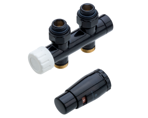 Узел подключения Schlosser DUO-PLEX Черный RAL 9005 Прямой 3/4 x М22x1,5 Узел подключения Schlosser DUO-PLEX Черный RAL 9005 Прямой 3/4 x М22x1,5