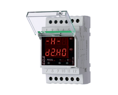 Терморегулятор ДЕВИ CRT-02 (-50°C-+140°C) на шину DIN, с датчиком RT823 на проводе, 2х16А Терморегулятор ДЕВИ CRT-02 (-50°C-+140°C) на шину DIN, с датчиком RT823 на проводе, 2х16А