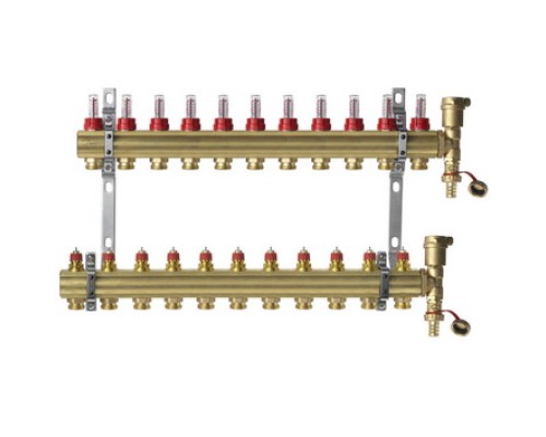 Комплект коллекторов Danfoss FHF-11F set, 11 контуров Комплект коллекторов Danfoss FHF-11F set, 11 контуров