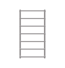 Полотенцесушитель водяной Primoclima Step Water Inox 100*50 7