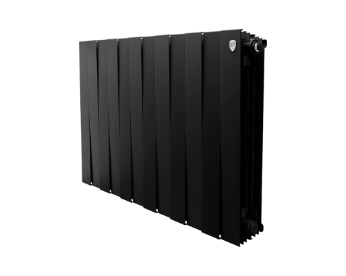 Секционный биметаллический радиатор Royal Thermo PianoForte 500, Noir Sable, количество секций 12 Секционный биметаллический радиатор Royal Thermo PianoForte 500, Noir Sable, количество секций 12