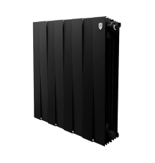 Секционный биметаллический радиатор Royal Thermo PianoForte 500, Noir Sable, количество секций 8