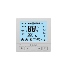 Электронный термостат Ридан Greencon-R 230V, 3 скорости вентилятора, RS485 Modbus, встраиваемый