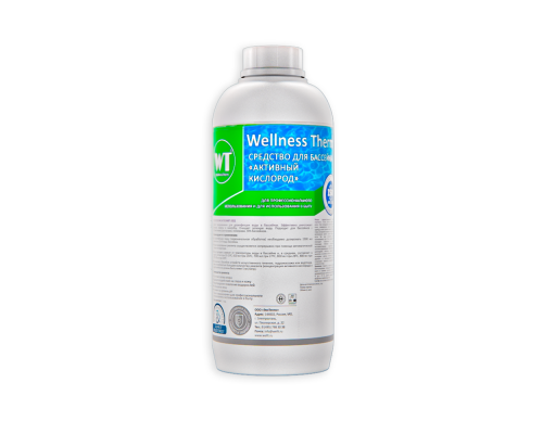 Средство для бассейна Активный кислород Wellness Therm 1 л. Средство для бассейна Активный кислород Wellness Therm 1 л.