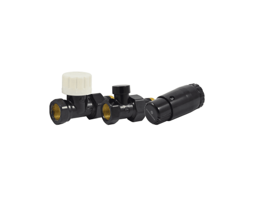 Комплект Schlosser проходной с головкой Мини M30x1,5 DN15 GZ1/2 x GW1/2, Черный Комплект Schlosser проходной с головкой Мини M30x1,5 DN15 GZ1/2 x GW1/2, Черный