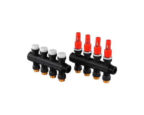 Коллектор с расходомерами Uponor Vario Plus пластиковый, выходы 4X 3/4 Евроконус Коллектор с расходомерами Uponor Vario Plus пластиковый, выходы 4X 3/4 Евроконус