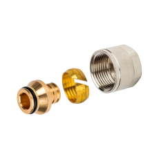 Фитинги компрессионные STOUT для труб PEX 20х2,8х3/4