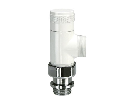 Вентиль запорный SR Rubinetterie осевой, серия Tondera 1/2 х 3/4'' E, белый Вентиль запорный SR Rubinetterie осевой, серия Tondera 1/2 х 3/4'' E, белый