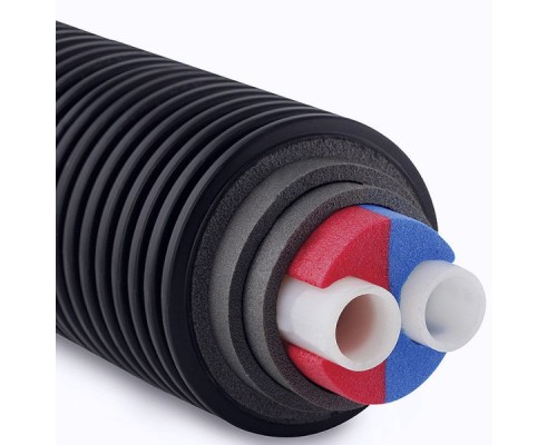 Труба Uponor ECOFLEX VARIA TWIN 2X32X2,9/140 PN6, Бухта 200м Труба Uponor ECOFLEX VARIA TWIN 2X32X2,9/140 PN6, Бухта 200м