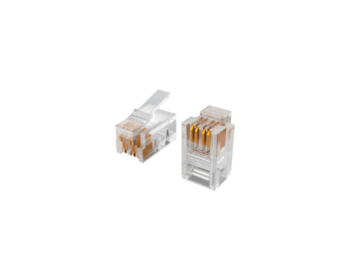 Коннектор EctoControl 4P4C (RJ11), 10шт. Коннектор EctoControl 4P4C (RJ11), 10шт.