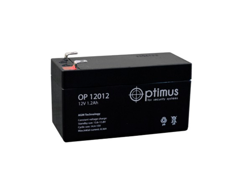 Аккумулятор резервного питания ZONT Optimus OP12012, 1.2 A/h Аккумулятор резервного питания ZONT Optimus OP12012, 1.2 A/h