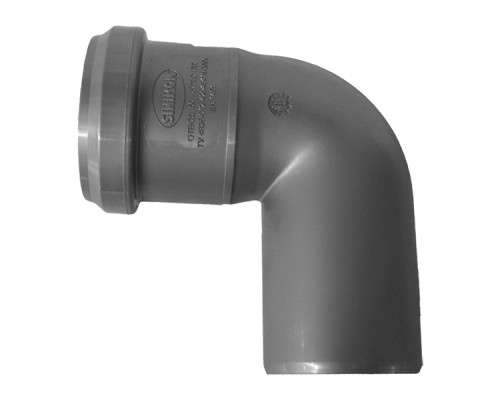Отвод п/п канализационный Sinikon D110x87º Отвод п/п канализационный Sinikon D110x87º