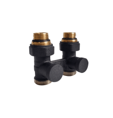 Узел нижнего подключения КЗТО PREMIUM 1/2ʹ х 3/4ʹ Eurokonus, прямой RAL 1T103S9005