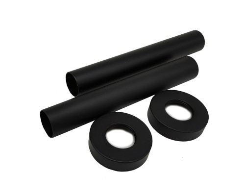 Комплект декоративных трубок SR Rubinetterie L160 x Ø18-20-1/2”, цвет чёрный матовый Комплект декоративных трубок SR Rubinetterie L160 x Ø18-20-1/2”, цвет чёрный матовый