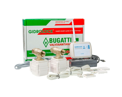 Комплект Gidrolock WIFI BUGATTI 3/4 Комплект Gidrolock WIFI BUGATTI 3/4