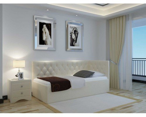 Кровать Димакс Бриони бежевая - стильный и комфортный спальный гарнитур