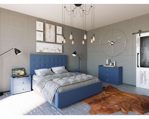 Кровать Димакс Нордо синяя - стильная и комфортная кровать для вашей спальни