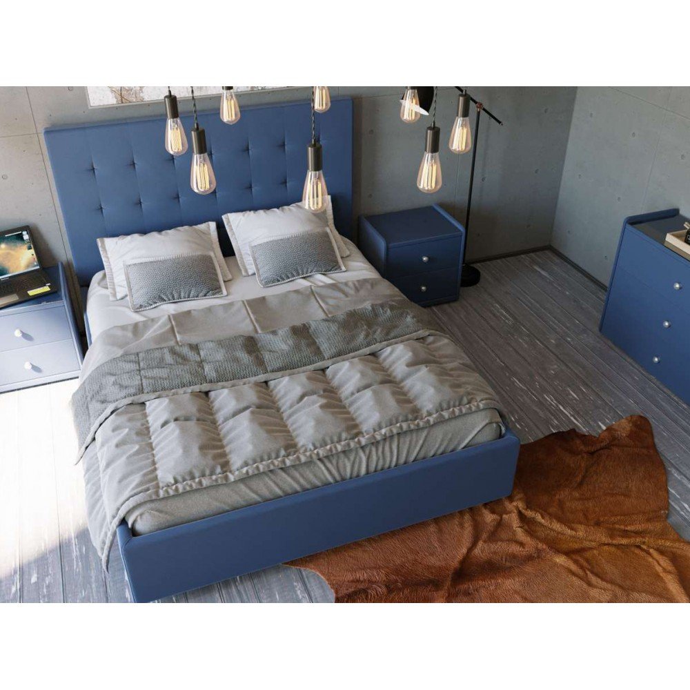 Кровать Димакс Нордо с п/м синяя