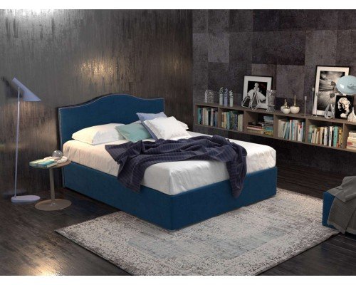 Кровать Димакс Сальвадор синяя - стильная и удобная кровать для вашей спальни