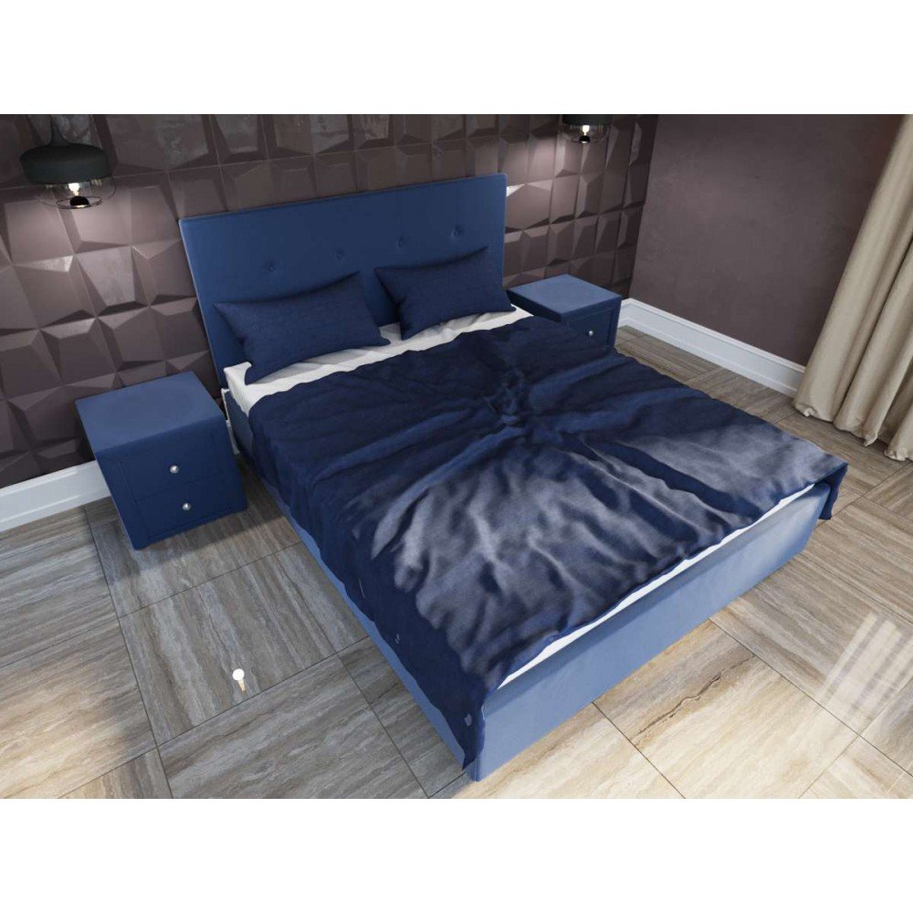 Кровать Димакс Норма с п/м синяя