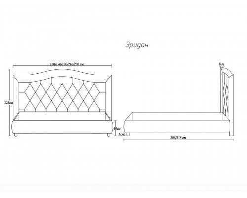 Кровать Димакс Эридан чёрная - стильная и функциональная модель