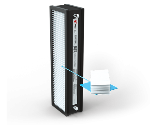 Сменная фильтрующая вставка: HEPA-фильтр медицинского класса и угольный фильтр RCB 150 H12   carbon