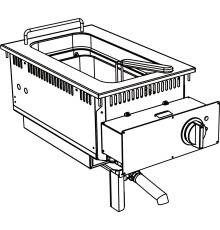 ФРИТЮРНИЦА ВСТРАИВАЕМАЯ 700 СЕРИИ APACH CHEF LINE SLDI7FRIE4S15