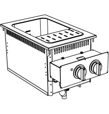 МАКАРОНОВАРКА ВСТРАИВАЕМАЯ 700 СЕРИИ APACH CHEF LINE SLDI7PCE4