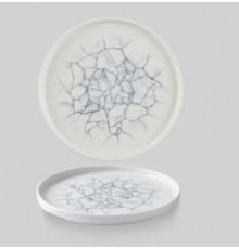 Тарелка мелкая 26см, h2см с прямым бортом, Chefs Plate, цвет Kintsugi Pearl Grey, KTPGWP261