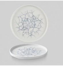 Тарелка мелкая 21см, h2см с прямым бортом, Chefs Plate, цвет Kintsugi Pearl Grey, KTPGWP211