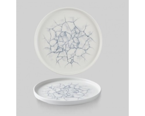 Тарелка мелкая 21см, h2см с прямым бортом, Chefs Plate, цвет Kintsugi Pearl Grey, KTPGWP211