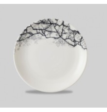 Тарелка мелкая 26см, без борта, цвет Kintsugi Quartz Black KAQBEV101