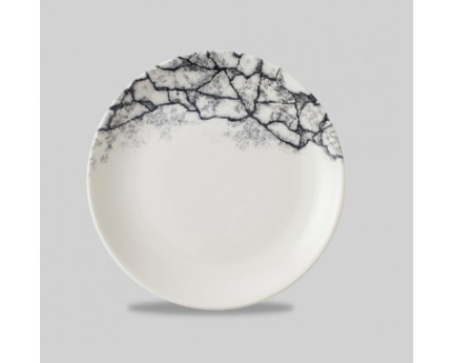 Тарелка мелкая 26см, без борта, цвет Kintsugi Quartz Black KAQBEV101